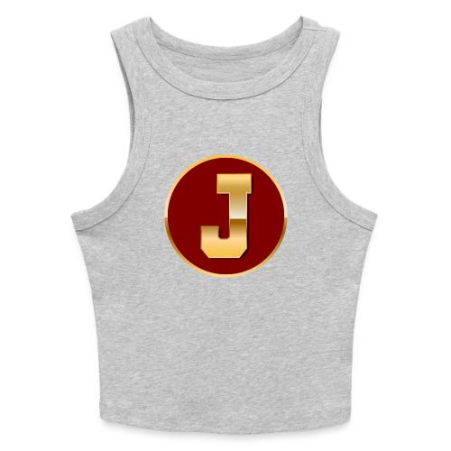 Letter J – Capital Varsity Alphabet Monogram - Slim Fit Rib Women's Tank Top