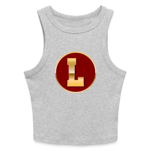 Letter L – Capital Varsity Alphabet Monogram - Slim Fit Rib Women's Tank Top
