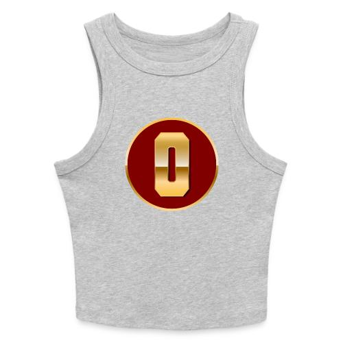 Letter O – Capital Varsity Alphabet Monogram - Slim Fit Rib Women's Tank Top