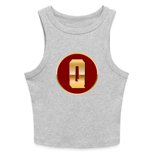 Letter Q – Capital Varsity Alphabet Monogram - Slim Fit Rib Women's Tank Top