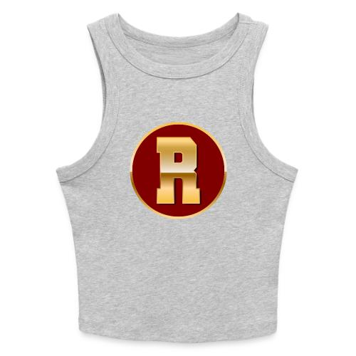 Letter R – Capital Varsity Alphabet Monogram - Slim Fit Rib Women's Tank Top
