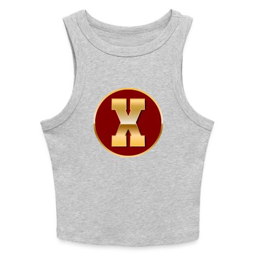 Letter X – Capital Varsity Alphabet Monogram - Slim Fit Rib Women's Tank Top