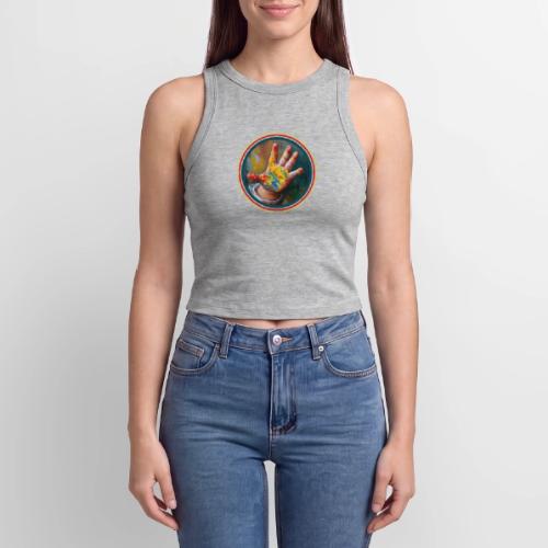 Colors of Innocence - Slim Fit Rib Women's Tank Top