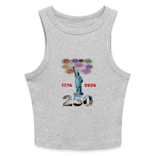 1776 - 2026 | 250 Years USA | Fireworks - Slim Fit Rib Women's Tank Top