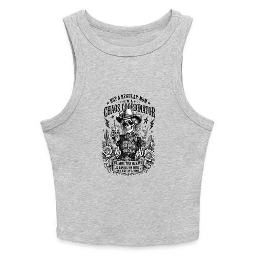 Chaos Coordinator Mom Skeleton Cowgirl - Slim Fit Rib Women's Tank Top