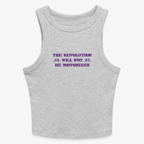 The Revolution Will Not Be Motorized - Slim Fit Rib Women's Tank Top