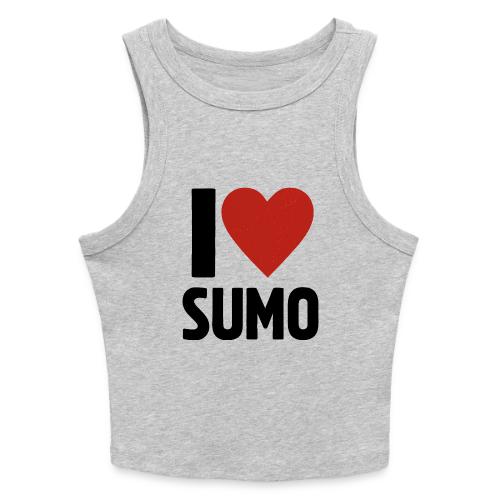 I Love Sumo – Bold Minimalist Sumo Wrestling Fan - Slim Fit Rib Women's Tank Top