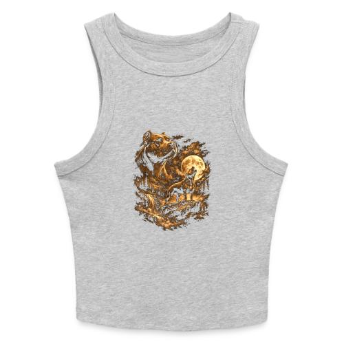 Pit Bull Howling Moon Fantasy Forest Tee - Slim Fit Rib Women's Tank Top