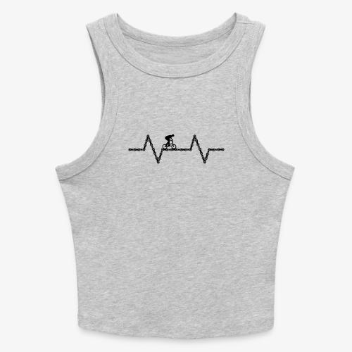 bmx bike heartbeat - Slim Fit Rib Women's Tank Top
