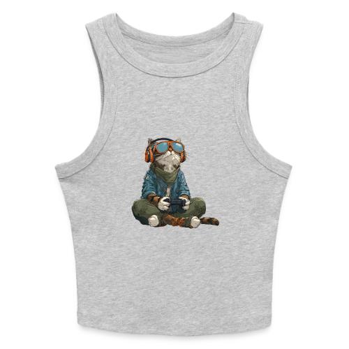 Cat: Purrfect Player - Slim Fit Rib Women's Tank Top