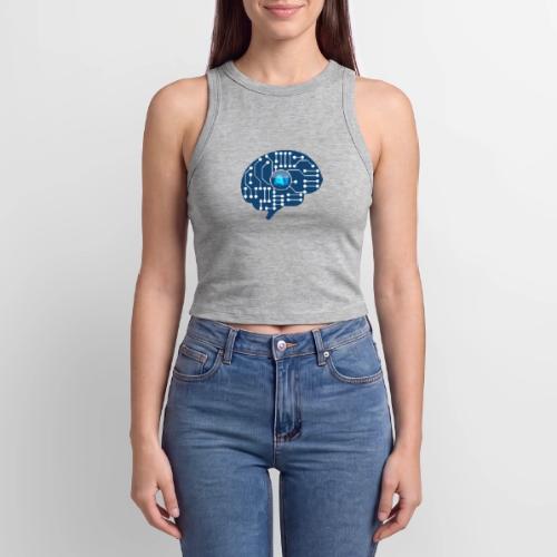 AI: Mind Wired - Slim Fit Rib Women's Tank Top