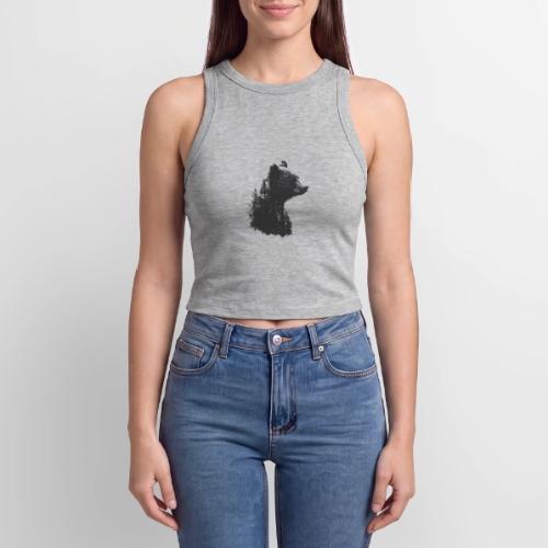 Forest Within the Bear - Slim Fit Rib Women's Tank Top