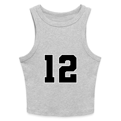 Varsity Number 12 Sports Design - Slim Fit Rib Women's Tank Top