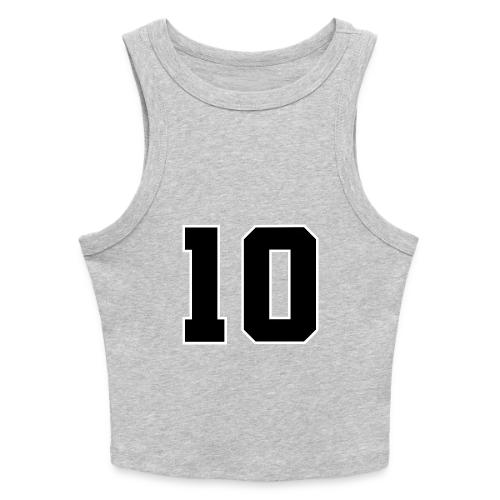 Varsity Number 10 Athletic Design - Slim Fit Rib Women's Tank Top