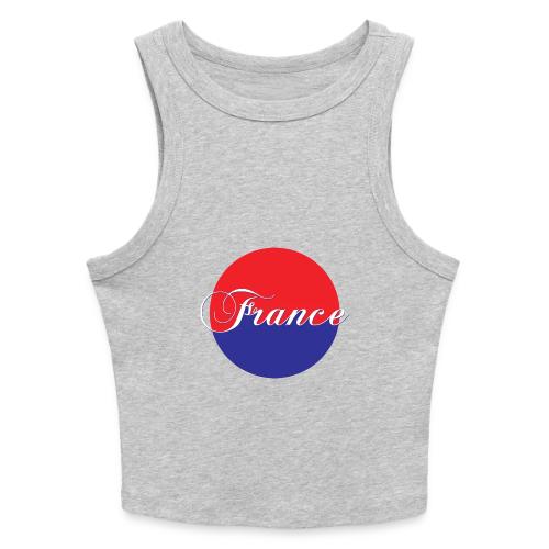 France Tricolore Circle - Slim Fit Rib Women's Tank Top
