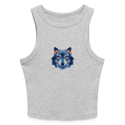 Wolf: Alpha Portrait - Slim Fit Rib Women's Tank Top