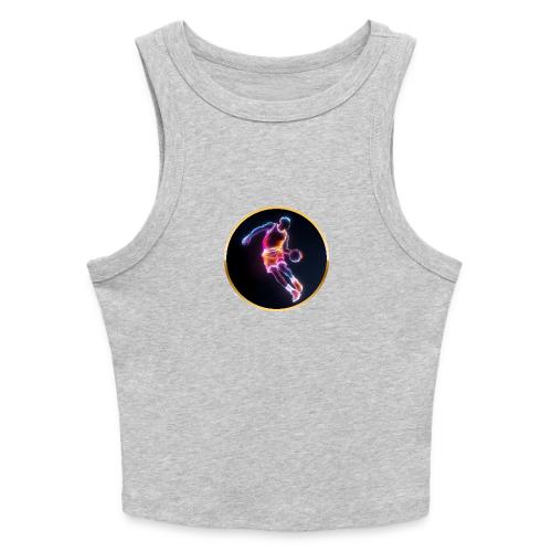 Neon Basketball Player - Slim Fit Rib Women's Tank Top