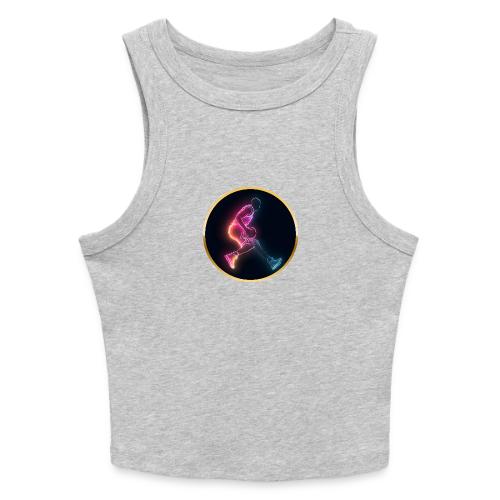 Basketball: Golden Court Glow - Slim Fit Rib Women's Tank Top
