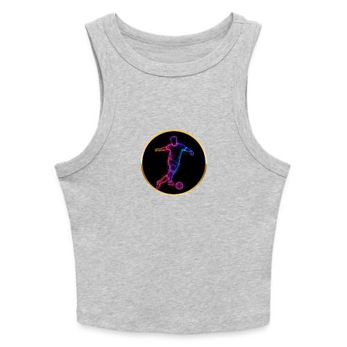 Neon Soccer Flow - Slim Fit Rib Women's Tank Top