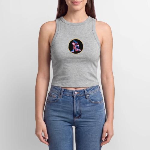 Neon Boxing Focus - Slim Fit Rib Women's Tank Top