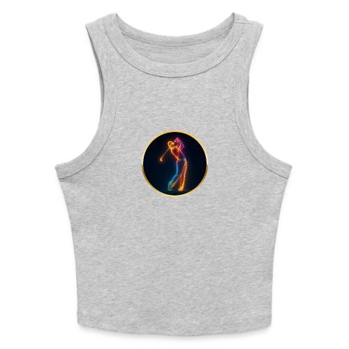 Neon Golf Motion - Slim Fit Rib Women's Tank Top