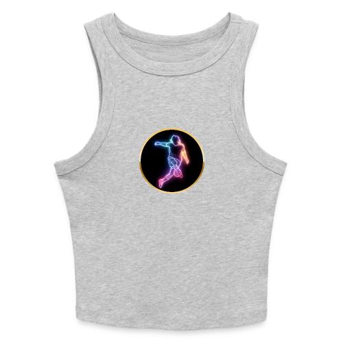 Soccer: Neon Goal Fusion - Slim Fit Rib Women's Tank Top