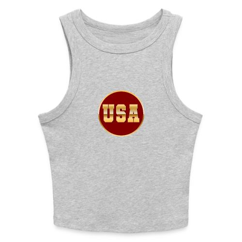 Golden USA Seal - Slim Fit Rib Women's Tank Top