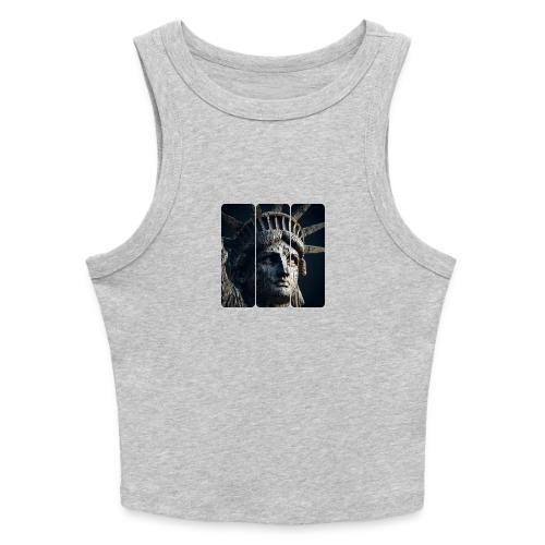 USA: Liberty in Shadows - Slim Fit Rib Women's Tank Top