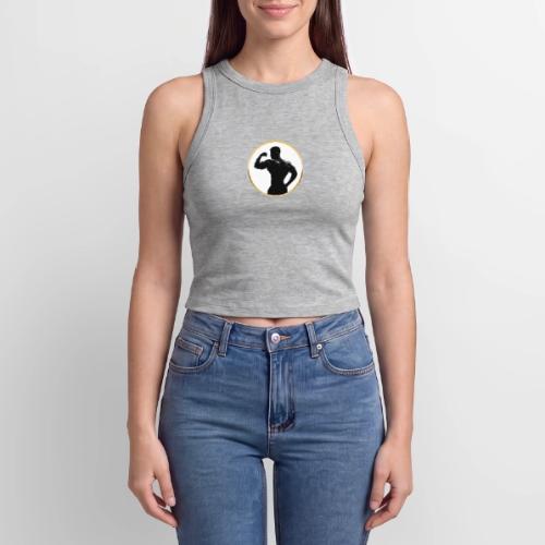 Bodybuilder: Classic Flex Emblem - Slim Fit Rib Women's Tank Top