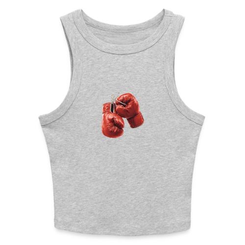 Boxing: Hanging Gloves Icon - Slim Fit Rib Women's Tank Top