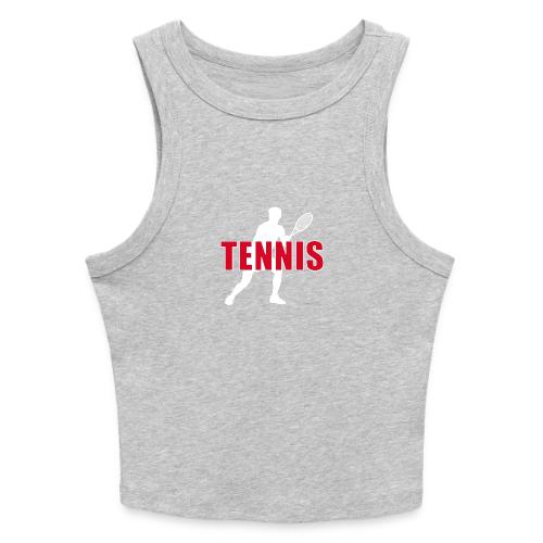 Red Court Tennis - Slim Fit Rib Women's Tank Top
