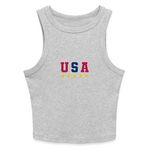 USA Varsity Stars - Slim Fit Rib Women's Tank Top