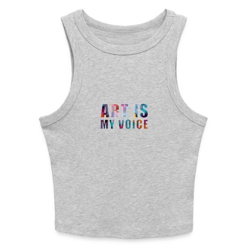 Art Is My Voice - Slim Fit Rib Women's Tank Top