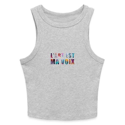 Art is my voice - Slim Fit Rib Women's Tank Top