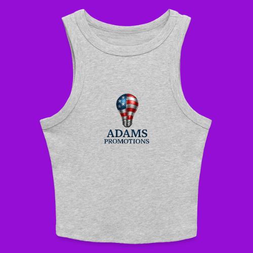 Adams promotions American flag metallic light bulb - Slim Fit Rib Women's Tank Top