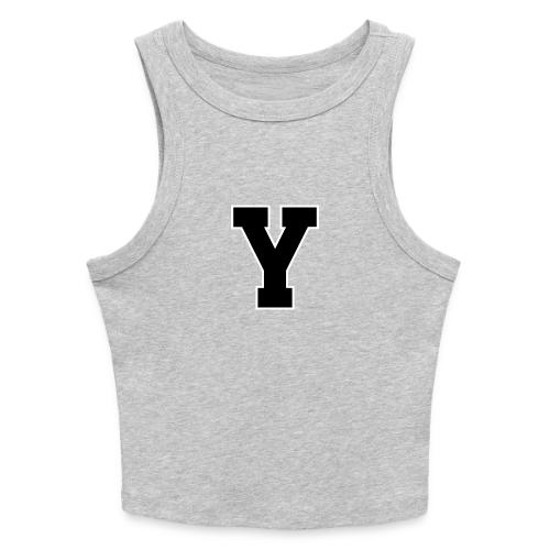 Varsity Letter Y Collegiate Alphabet Art - Slim Fit Rib Women's Tank Top