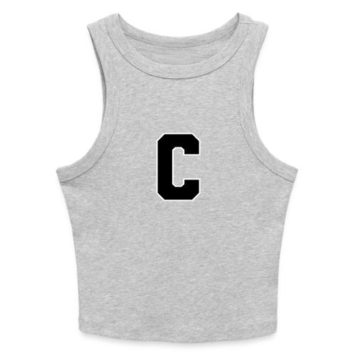 Varsity Letter C Collegiate Monogram - Slim Fit Rib Women's Tank Top
