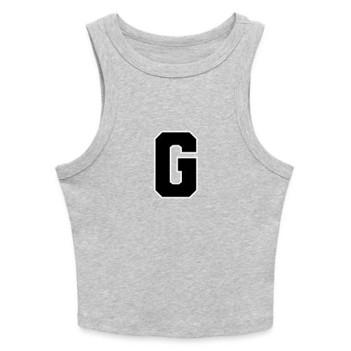 Varsity Letter G Collegiate Alphabet Art - Slim Fit Rib Women's Tank Top