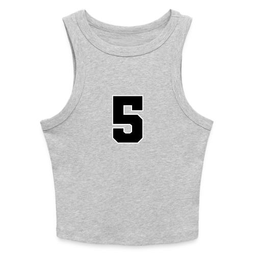 Varsity Number 5 Athletic Design - Slim Fit Rib Women's Tank Top