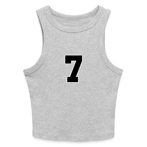 Varsity Number 7 Athletic Look - Slim Fit Rib Women's Tank Top