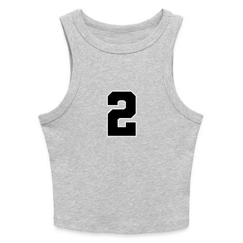Varsity Number 2 Sports Design - Slim Fit Rib Women's Tank Top