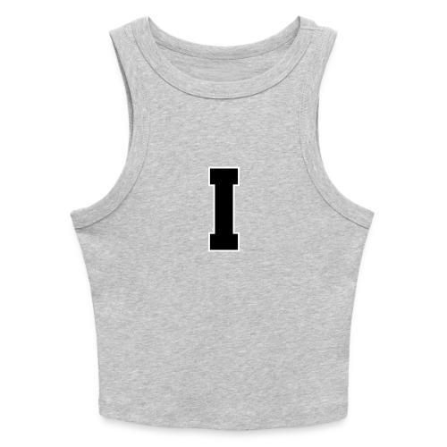 Varsity Letter I Collegiate Monogram - Slim Fit Rib Women's Tank Top
