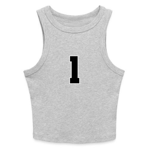 Varsity Number 1 Athletic Style - Slim Fit Rib Women's Tank Top
