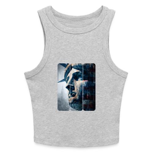 USA: Urban Liberty Triptych - Slim Fit Rib Women's Tank Top