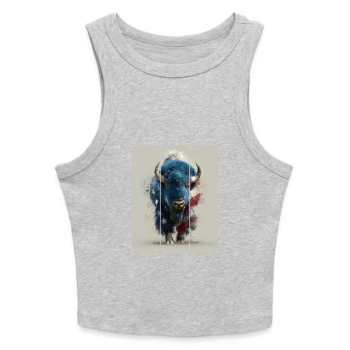 USA: Spirit of the Plains - Slim Fit Rib Women's Tank Top