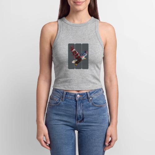 USA: Freedom in Flight - Slim Fit Rib Women's Tank Top