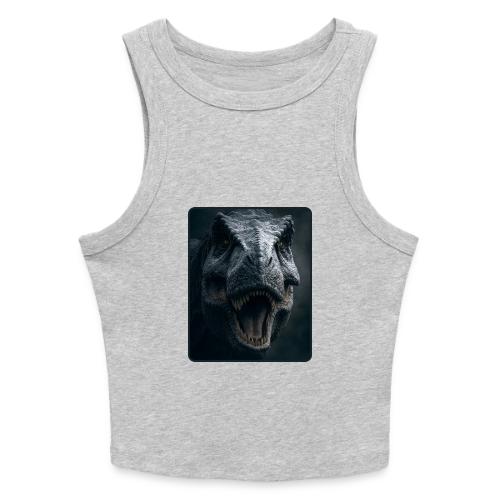 T Rex Cinematic Close-Up Design - Slim Fit Rib Women's Tank Top