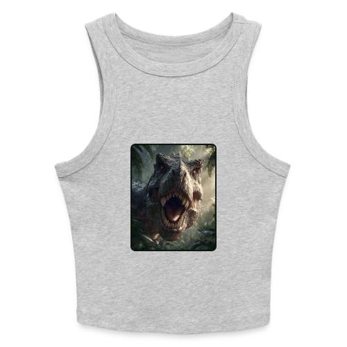 T Rex Jungle Roar Design - Slim Fit Rib Women's Tank Top