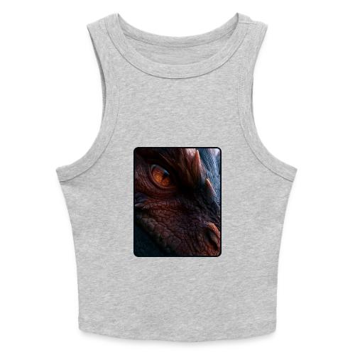 Fierce Ancient Dragon Portrait Design - Slim Fit Rib Women's Tank Top