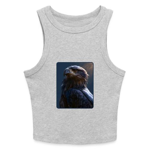 Majestic Eagle Cinematic Portrait Design - Slim Fit Rib Women's Tank Top